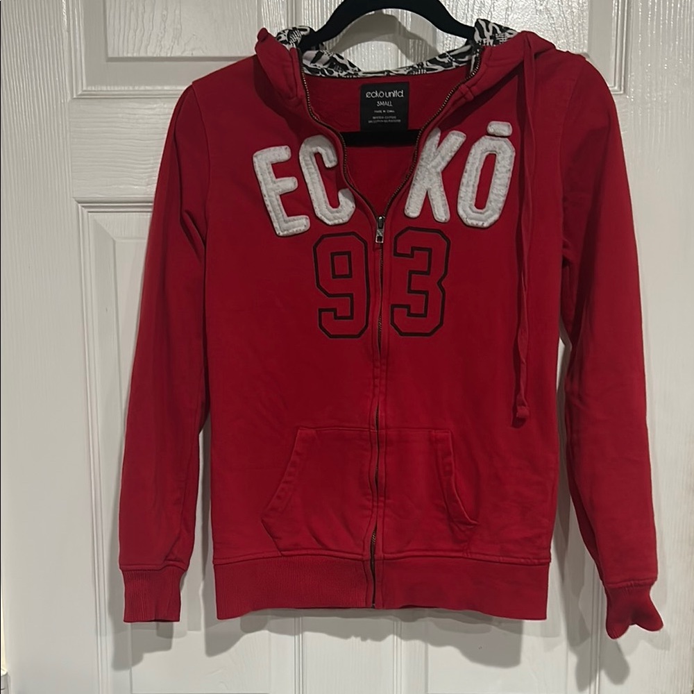 Ecko Red Zip-Up Hoodie usted